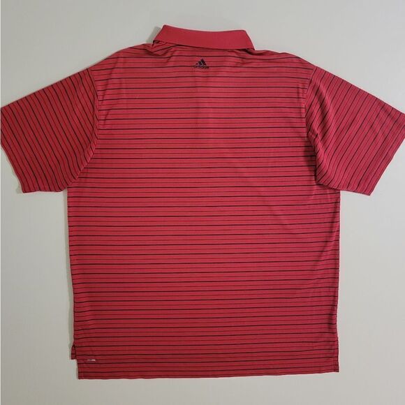 Adidas Golf Men's Classic Red Stripe Polo Shirt Top   - Picture 11 of 11